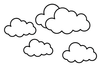Simple six element line diagram with color options