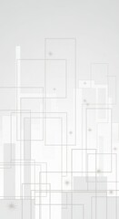 Abstract Geometric Background with Overlapping Squares and Subtle Starburst Accents