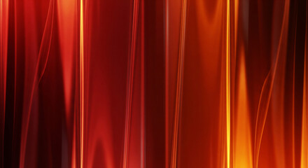 Fototapeta premium Dynamic abstract background with warm red and orange glowing vertical lines creating a mesmerizing flow of light and shadow, perfect for modern design applications