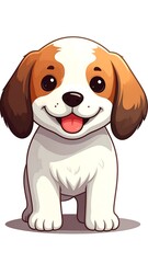 Cute cartoon puppy