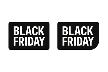 Obraz premium Vector design of a Black Friday speech icon label sticker