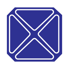 Abstract X Symbol icon. vector icon design