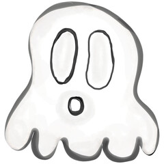 Obraz premium Smiling Black Ghost