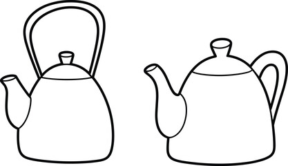 Traditional Japanese teapot, modern ceramic teapot, kitchenware design, tea brewing pot, cultural tea set, side handle teapot, top handle teapot, beverage serving vessel