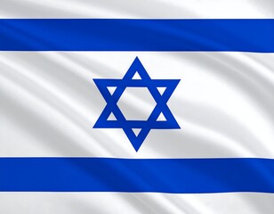 Israeli flag, waving, vibrant colors