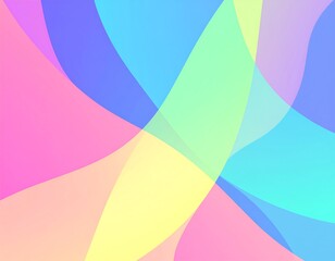 Obraz premium Abstract colorful wavy shapes