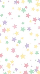 Pastel Stars Seamless Pattern Background for Website Design and Creative Projects