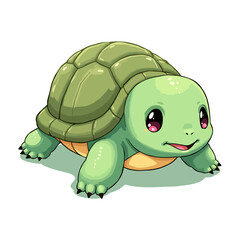 Fototapeta premium Cute Baby Turtle Clipart 06