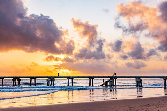 Butwani bridge and Malindi Pier area is a popular waterfront location known for stunning sunrises over the Indian Ocean. The pier is a concrete jetty that stretches about 400 meters into the ocean and