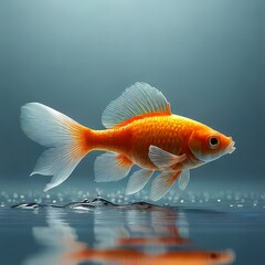 gold fish in aquarium