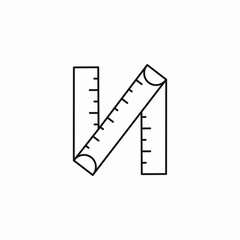 angle ruler icon sign vector