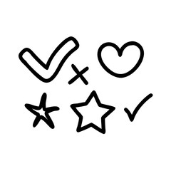 vector illustration of a cross symbols