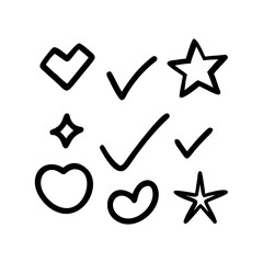 vector check mark icons
