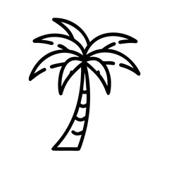 vector illustration of a palm tree