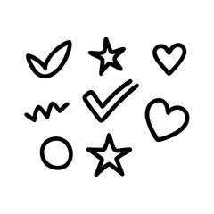 set of vector icons for web