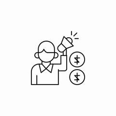 financial success icon sign vector