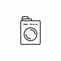 hotel laundry service icon sign vector