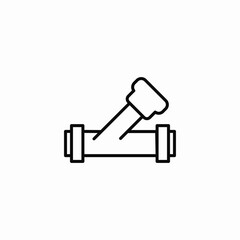 pipe fitting icon sign vector