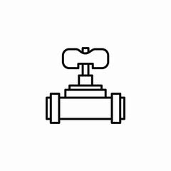pipeline valve icon sign vector