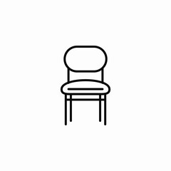 simple chair icon sign vector