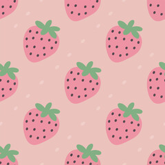 Sweet Strawberry Pattern Design for Kids and Girls