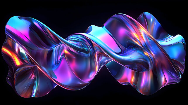 Dynamic composition of vertically aligned digital sculpture in metallic hues for modern decor