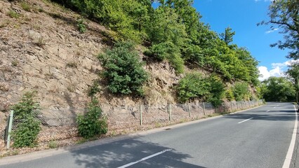 road near bericher hut on eder sea