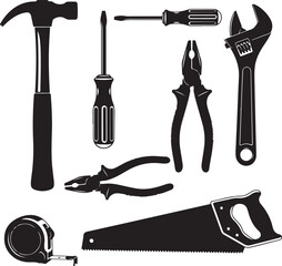 Collection of Essential Hand Tools for Construction and Home Improvement Projects Precision Instruments for Various Tasks and Repairs