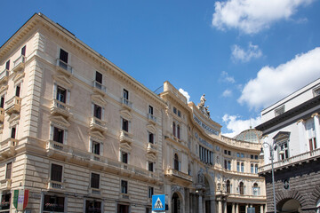 Obraz premium facade of the old building, Naples