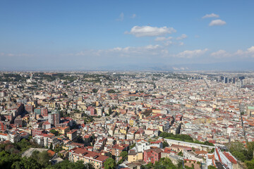 aerial view of Naples, Italy