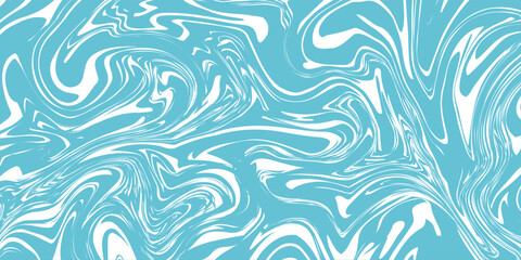 Vector blue waves line. Vector illustration waves marbling background, blue wallpaper graphic design.Wavy Swirl Seamless pattern.