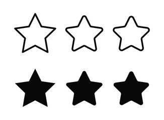 star icon vector Icon Set illustration