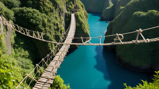 Dream written on a dangerous rope bridge.