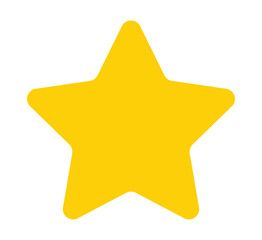 gold star isolated on white