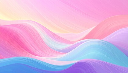 Abstract pastel waves