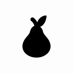 pear fruit icon sign vector