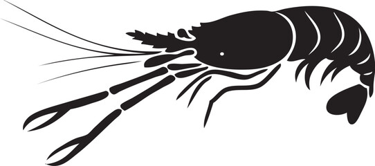 Shrimp fish best vactor icon.eps