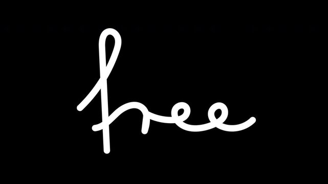 free text animation typography motion graphics transparent alpha channel