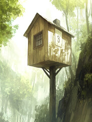 house deep in the forest