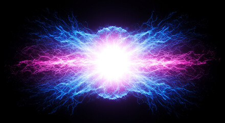 Fototapeta premium Abstract Nuclear Fission Process