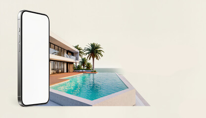 A coastal villa with infinity pool and palms captures the spirit of resort lifestyle where hospitality meets investment offering vacation comfort and opportunities in property markets