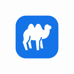 camel animal icon sign vector