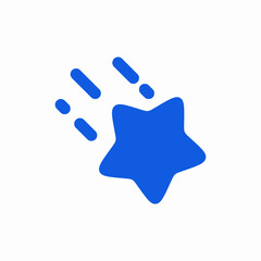 star fall icon sign vector