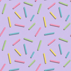 Rainbow Sprinkles Seamless Pattern – Colorful Candy Digital Paper with Sweet Dessert Confetti Texture, Fun Background for Scrapbooking and Crafts