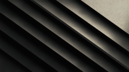 Obraz premium Textured diagonal lines create a dynamic interplay of light and shadow in a minimalist setting