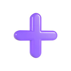 plus icon 3d blue color medical symbol
