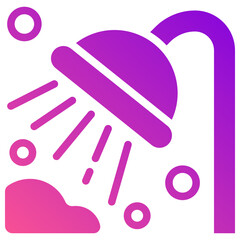 shower gradient fill icon