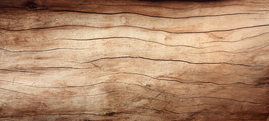 Naklejka premium texture of smooth wood with cracks with a vignette