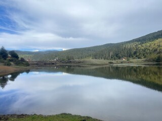 Reflections in Mountain Lake