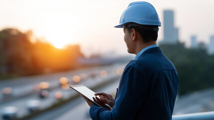 Infrastructure engineers monitoring smart city systems and connected transportation networks using real time data analytics and predictive maintenance for urban development